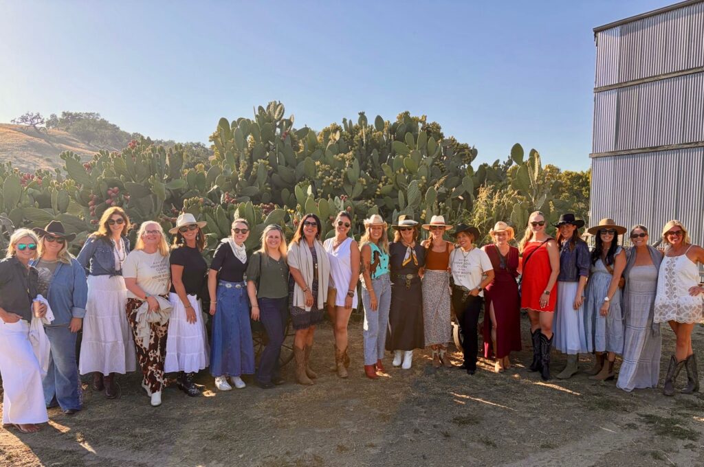 Women leaders horseback riding at Alisal Ranch during a leadership retreat